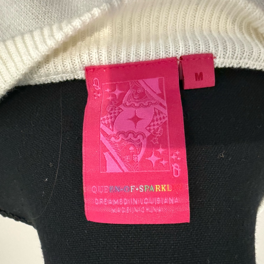 Queen of sparkles feather turkey sweater size medium worn once new condition - Picture 5 of 6